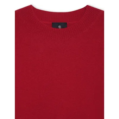 Anine Bing Miles Oversized Embroidered Cotton-jersey Sweatshirt