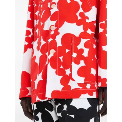 Marni Cotton Jacket With Collared Neck And Floral Pattern