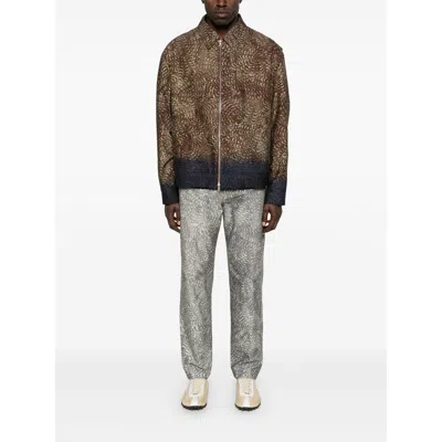 Dries Van Noten Blazer Patterned Multiple Pockets