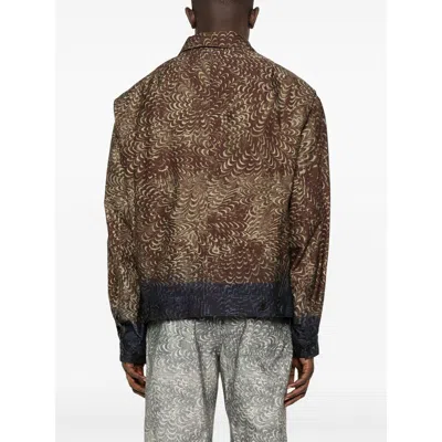 Dries Van Noten Blazer Patterned Multiple Pockets