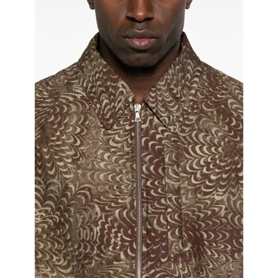 Dries Van Noten Blazer Patterned Multiple Pockets