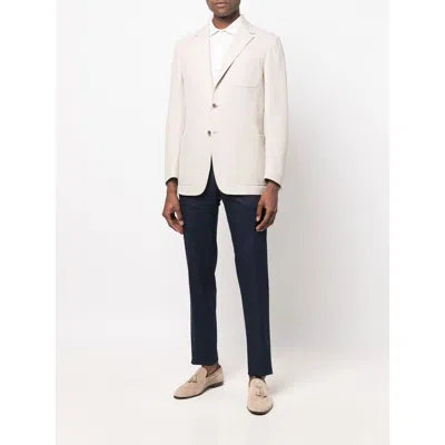 Canali Cotton-blend Twill Pants