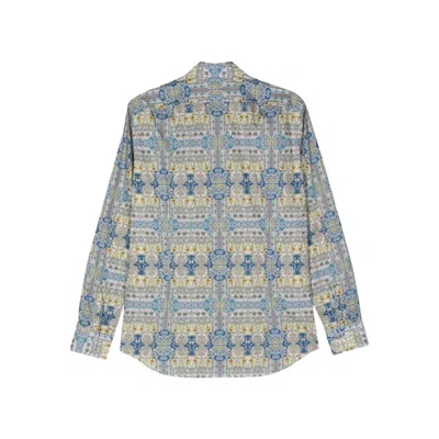Mazzarelli Floral-print Cotton Shirt