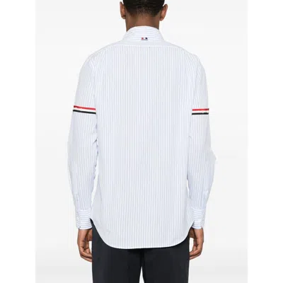 Thom Browne White/blue Striped Button-down Shirt