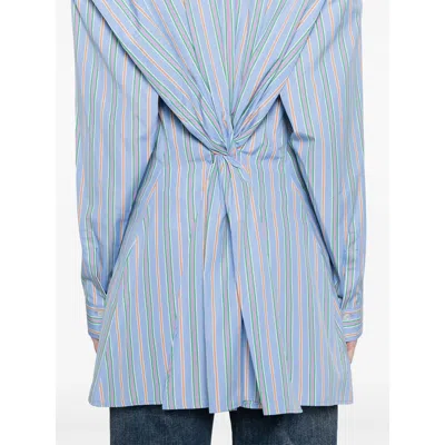 Etro Knotted Button-up Striped Shirt