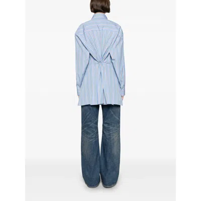 Etro Knotted Button-up Striped Shirt