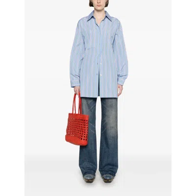 Etro Knotted Button-up Striped Shirt