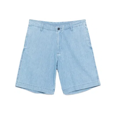 Emporio Armani Chambray Denim Bermuda Shorts