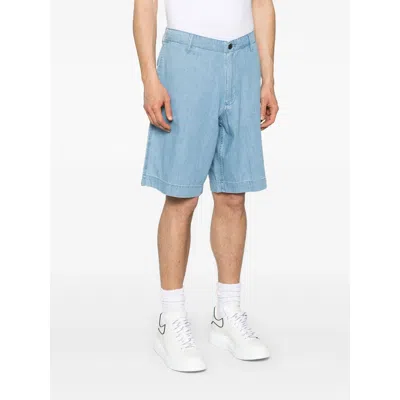 Emporio Armani Chambray Denim Bermuda Shorts