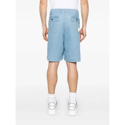Emporio Armani Chambray Denim Bermuda Shorts