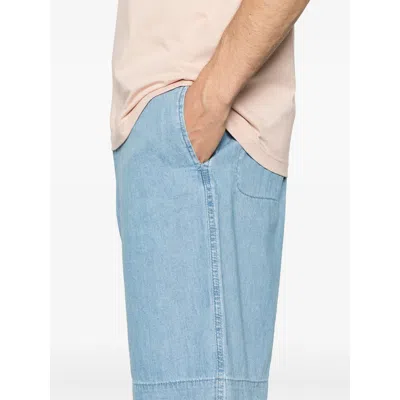 Emporio Armani Chambray Denim Bermuda Shorts