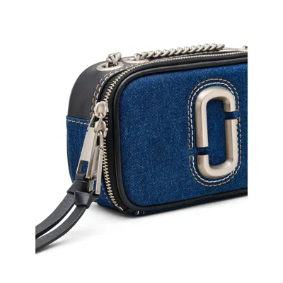 Marc Jacobs The Snapshot Denim Cross-body Bag In Blue