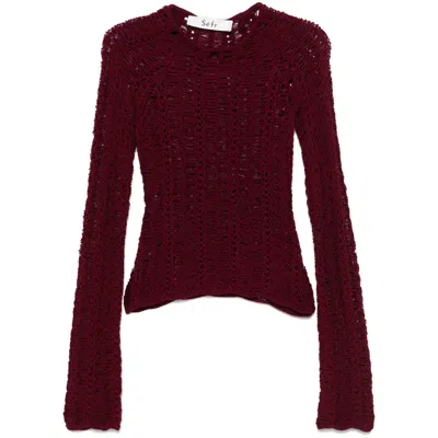 Séfr Crewneck Sweater In Red