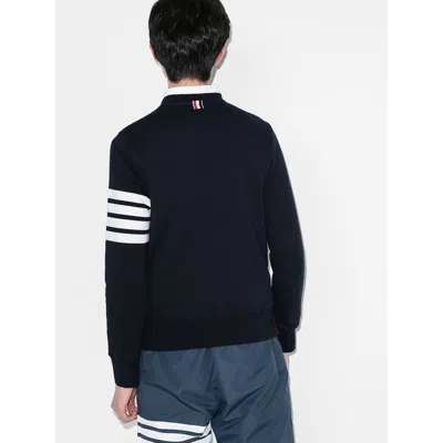 Thom Browne Classic Sweatshirt In Classic Loopback With Engineered 4 Bar