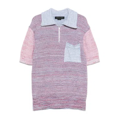 Federico Cina Colourblock Polo Shirt