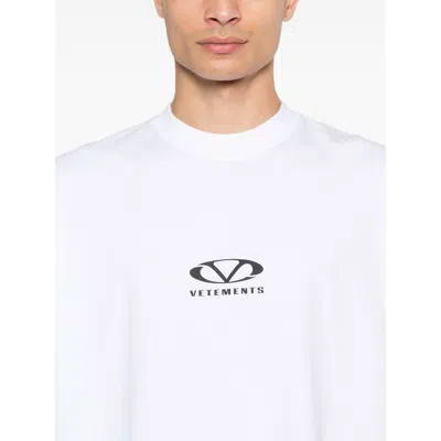 Vetements Short Sleeves Unisex Cotton Blend T-shirt