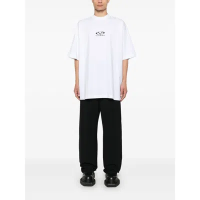 Vetements Short Sleeves Unisex Cotton Blend T-shirt