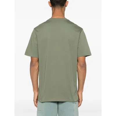 Carhartt Cotton T-shirt In Military Green With Pocket And Logo