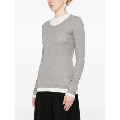 Jil Sander T-shirt In Gray