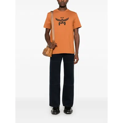 Mcm Laurel Logo Print T-shirt In Organic Cotton