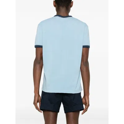 Dsquared2 T-shirt In Cotone Azzurro Pastello Uomo