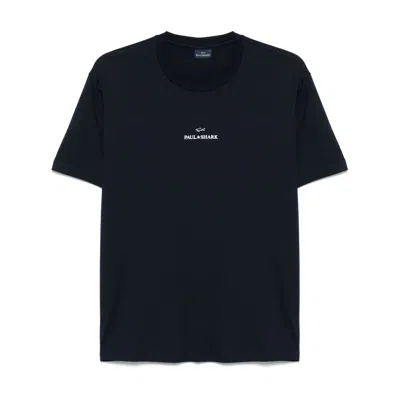 Paul & Shark Logo Print Cotton T-shirt Clothing