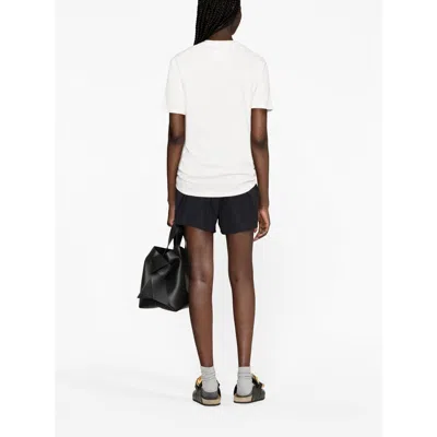 Jil Sander White T-shirt With Contrasting Logo Print