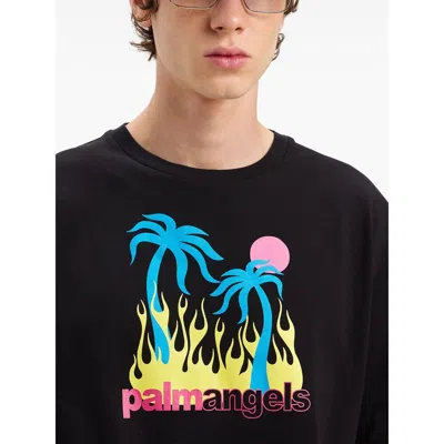 Palm Angels Burning Oasis Slim Fit Graphic T-shirt