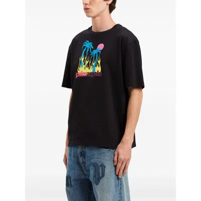 Palm Angels Burning Oasis Slim Fit Graphic T-shirt