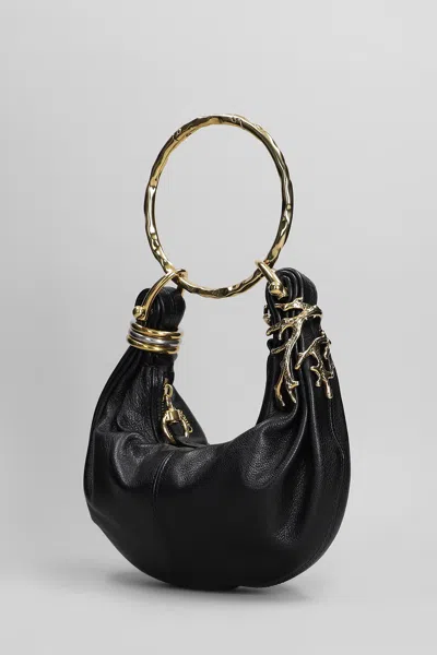 Chloé Hobo Bag Hand Bag In Black Leather In Black