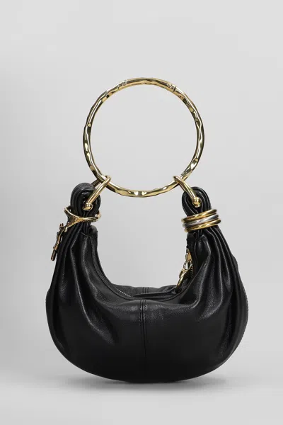 Chloé Hobo Bag Hand Bag In Black Leather In Black