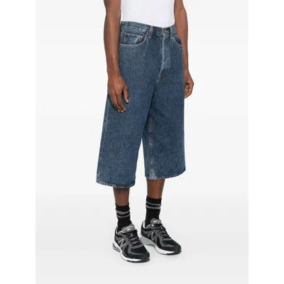 Agolde Belt-loop Denim Shorts