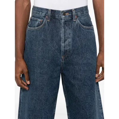 Agolde Belt-loop Denim Shorts