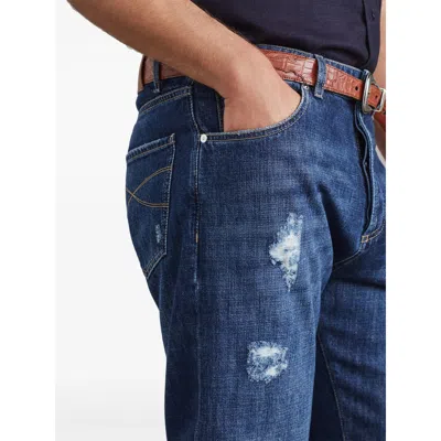 Brunello Cucinelli Distressed Denim Jeans Tears