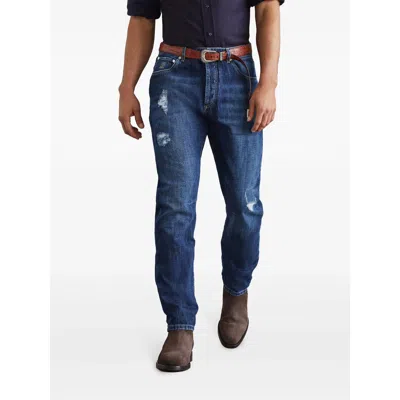Brunello Cucinelli Distressed Denim Jeans Tears