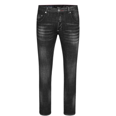 Philipp Plein Denim Skinny Fit Hexagon Jeans