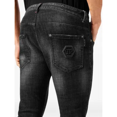 Philipp Plein Denim Skinny Fit Hexagon Jeans