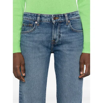 7 For All Mankind Light Wash Straight-leg Jeans With Classic Five-pocket Design