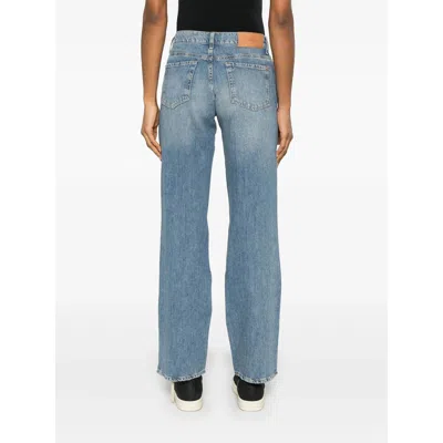 7 For All Mankind Tess Trouser Kansas Distressed Faded Five-pocket