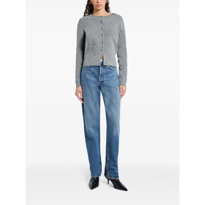 Agolde Womens Silence Riley High-rise Straight-leg Stretch-organic-denim Jeans