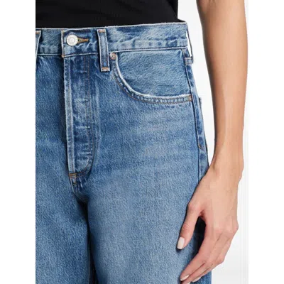 Agolde Womens Silence Riley High-rise Straight-leg Stretch-organic-denim Jeans