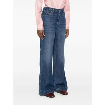 7 For All Mankind Modern Dojo Flared Jeans Clothing In Blue