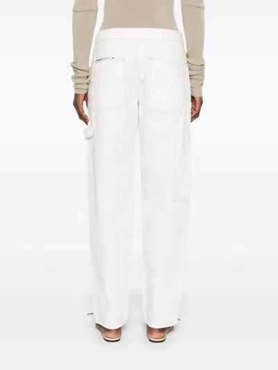 Emporio Armani Cotton Trousers Button Detail