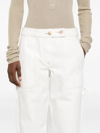 Shop Emporio Armani Cotton Trousers
