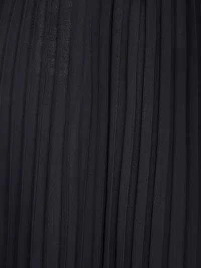 Emporio Armani Pleated Trousers In Technical Georgette