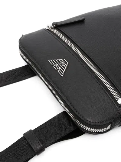 Emporio Armani Small Faux-leather Messenger Bag