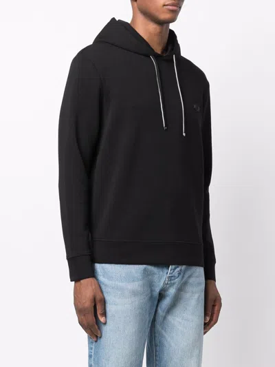 Emporio Armani Logo Patch Long-sleeved Hoodie