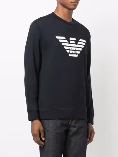 Emporio Armani Cotton Blend Crewneck Sweatshirt