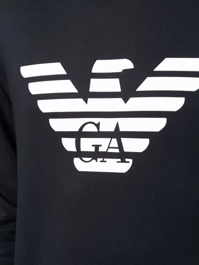 Emporio Armani Cotton Blend Crewneck Sweatshirt