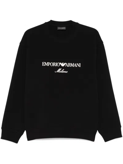 Emporio Armani Embroidered-logo Sweatshirt